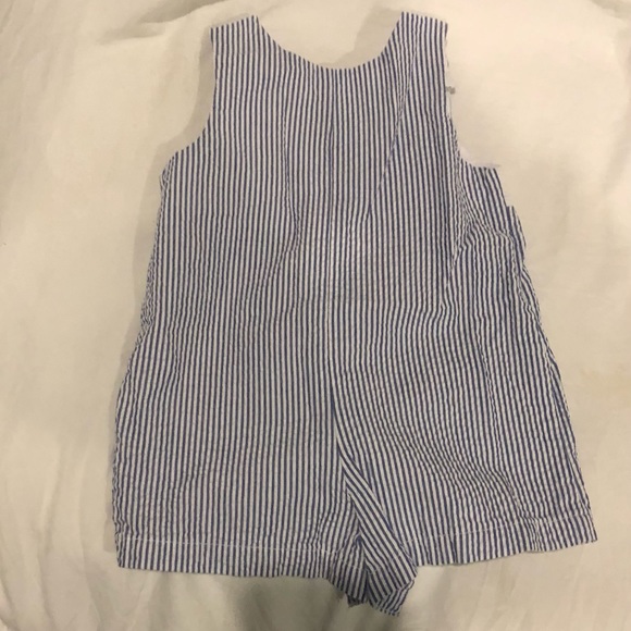 Smocked boys shortalls - Picture 3 of 3